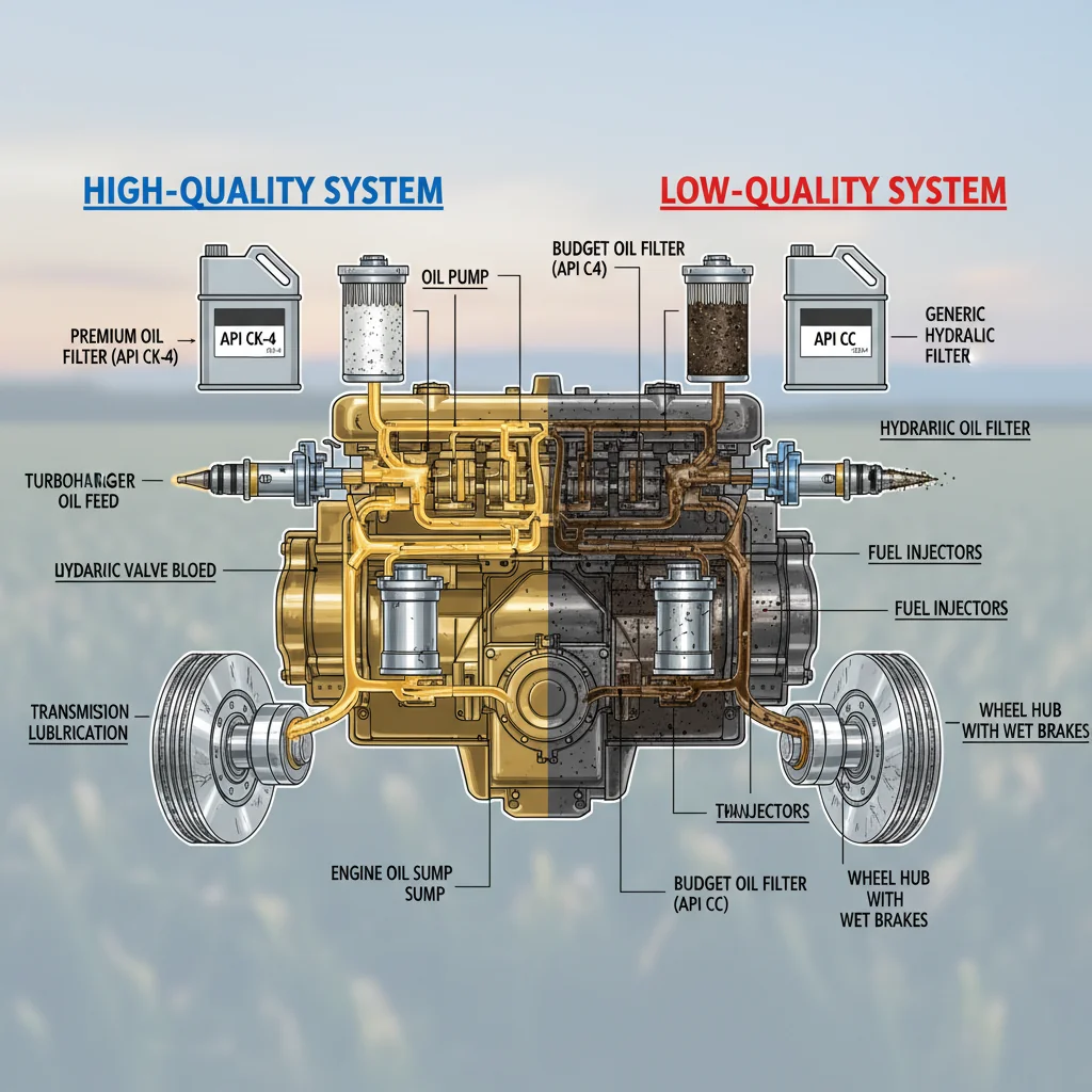 Are Cheap Oils and Filters Damaging? – Farm Tractor Technical Diagram Are Cheap Oils and Filters Damaging?