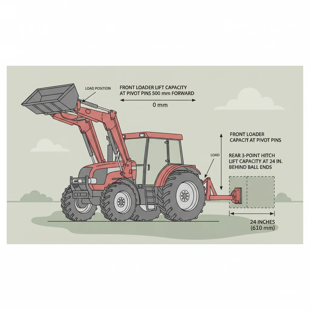 Can Tractor Lift Ratings Be Trusted? – Farm Tractor Technical Diagram Can Tractor Lift Ratings Be Trusted?