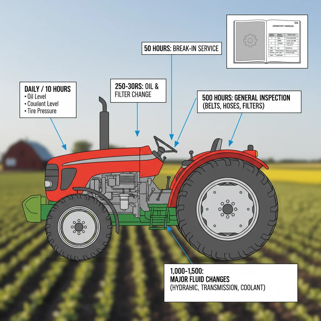 How are utility tractor service intervals set? – Farm Tractor Technical Diagram How are utility tractor service intervals set?