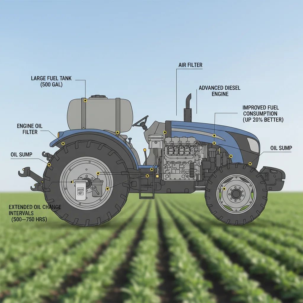 How do fuel efficiency and maintenance boost uptime? – Farm Tractor Technical Diagram How do fuel efficiency and maintenance boost uptime?