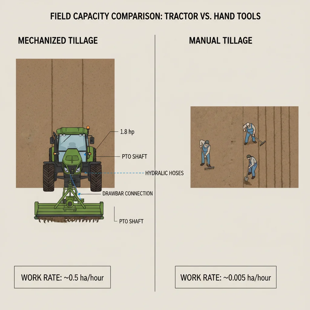 How Do Tractors Increase Field Capacity? – Farm Tractor Technical Diagram How Do Tractors Increase Field Capacity?