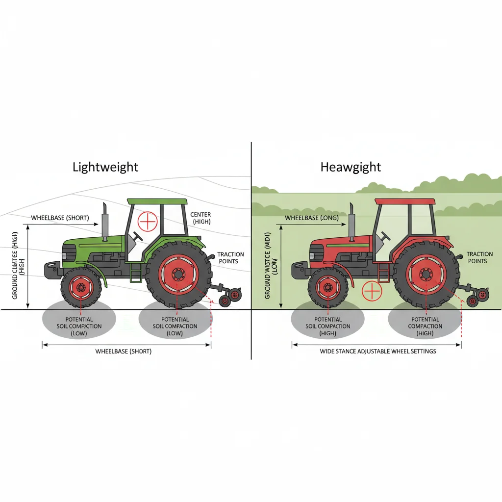 How Do Weight and Size Affect Tractor Stability? – Farm Tractor Technical Diagram How Do Weight and Size Affect Tractor Stability?
