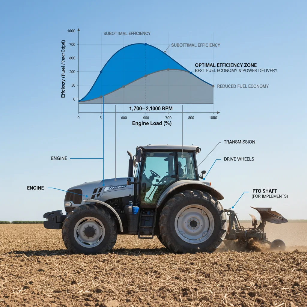 How Does Engine Power Affect Efficiency? – Farm Tractor Technical Diagram How Does Engine Power Affect Efficiency?