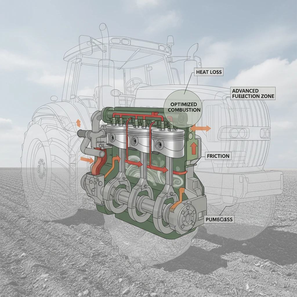 How Does Engine Power Impact Efficiency? – Farm Tractor Technical Diagram How Does Engine Power Impact Efficiency?