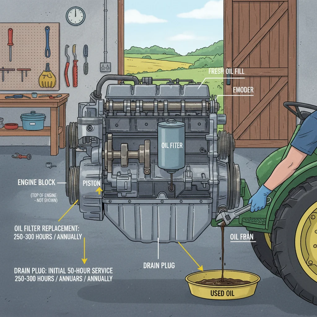 How often change utility tractor engine oil? – Farm Tractor Technical Diagram How often change utility tractor engine oil?