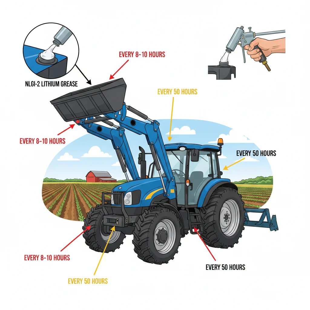 How often should tractor grease points be serviced? – Farm Tractor Technical Diagram How often should tractor grease points be serviced?