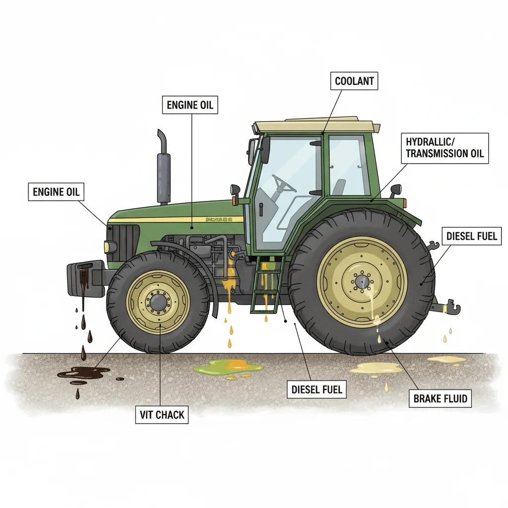 How to Identify Tractor Fluid Leaks? – Farm Tractor Technical Diagram How to Identify Tractor Fluid Leaks?