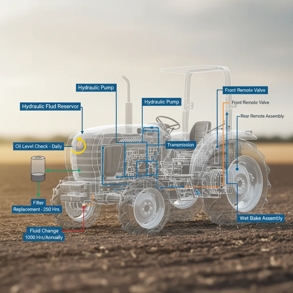 How to maintain utility tractor hydraulics? – Farm Tractor Technical Diagram How to maintain utility tractor hydraulics?
