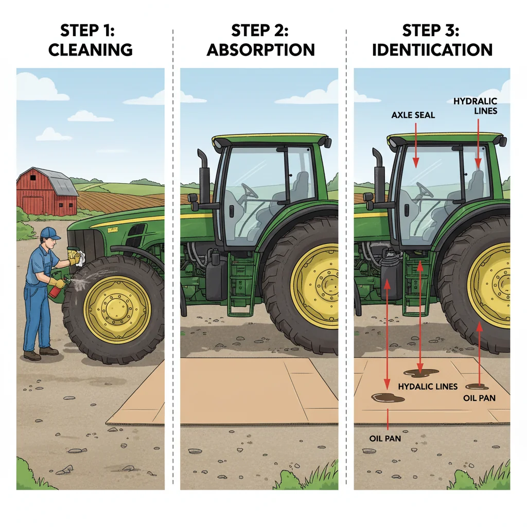 How to systematically find tractor leak sources? – Farm Tractor Technical Diagram How to systematically find tractor leak sources?
