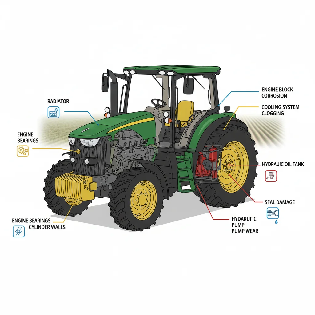 What Happens If Tractor Fluids Run Low? – Farm Tractor Technical Diagram What Happens If Tractor Fluids Run Low?