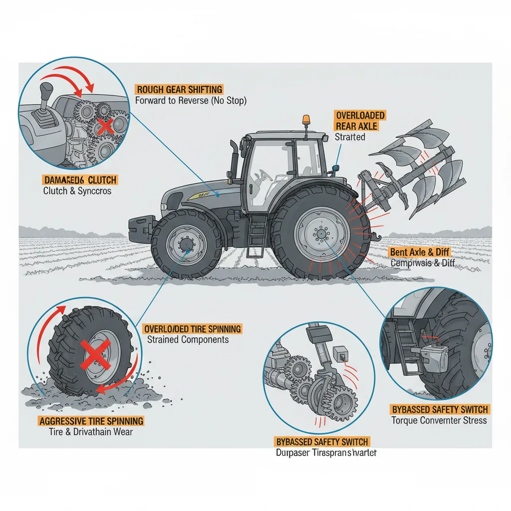 What Operator Errors Damage Tractor Lifespan? – Farm Tractor Technical Diagram What Operator Errors Damage Tractor Lifespan?
