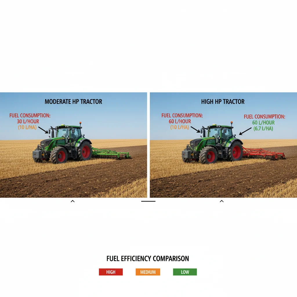 When Does More Horsepower Save Fuel? – Farm Tractor Technical Diagram When Does More Horsepower Save Fuel?