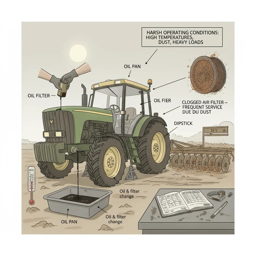 When Should Tractor Oil Changes Be Shortened? – Farm Tractor Technical Diagram When Should Tractor Oil Changes Be Shortened?