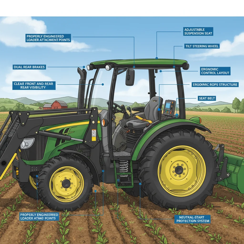 Which Comfort and Safety Features Matter Most? – Farm Tractor Technical Diagram Which Comfort and Safety Features Matter Most?