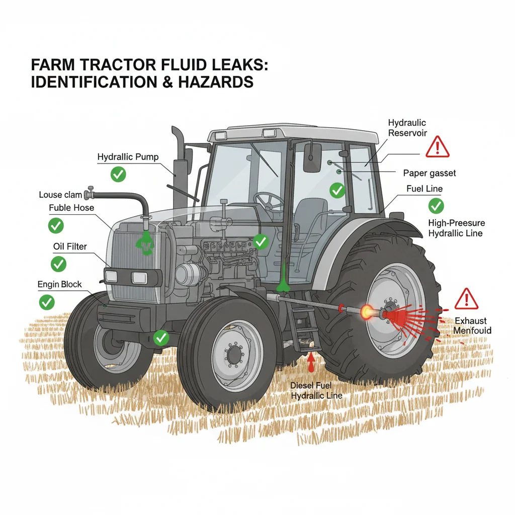 Which Tractor Leaks Are Safe to Fix? – Farm Tractor Technical Diagram Which Tractor Leaks Are Safe to Fix?