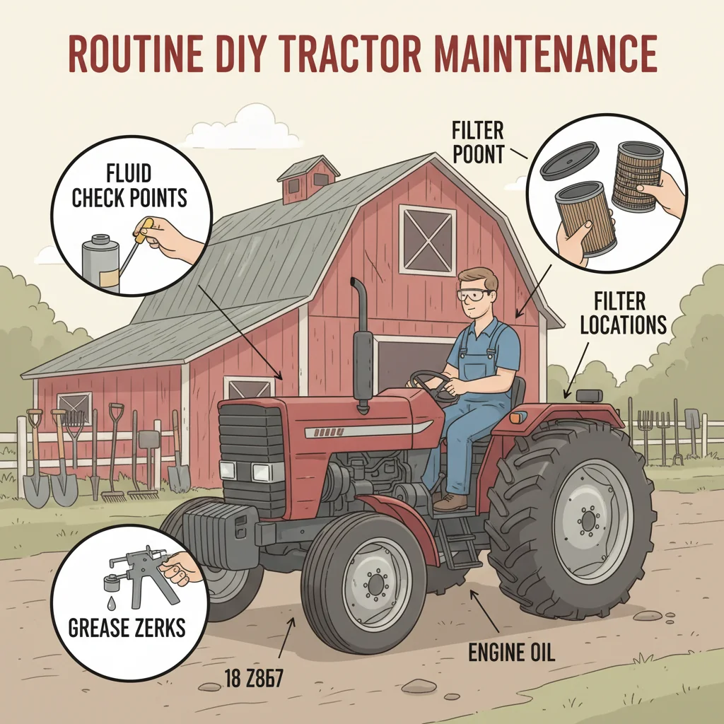 Which Tractor Maintenance Tasks Are DIY-Safe? – Farm Tractor Technical Diagram Which Tractor Maintenance Tasks Are DIY-Safe?