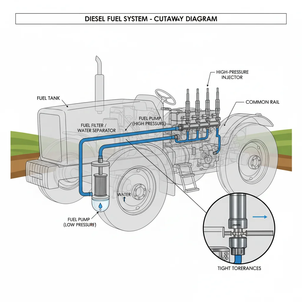 Why Are Fuel Filters Vital for Tractors? – Farm Tractor Technical Diagram Why Are Fuel Filters Vital for Tractors?
