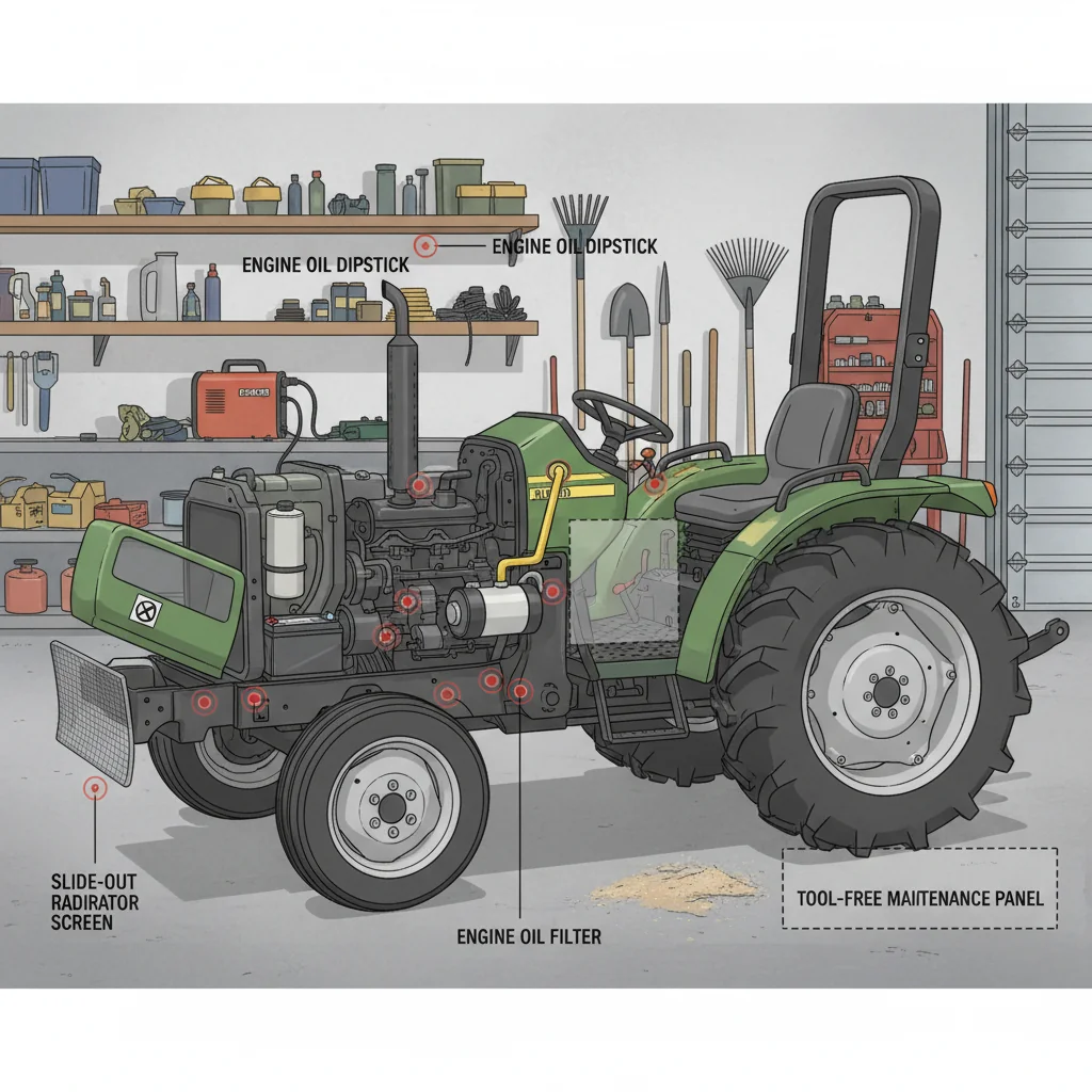 Why Is Service Access Critical in Tractors? – Farm Tractor Technical Diagram Why Is Service Access Critical in Tractors?