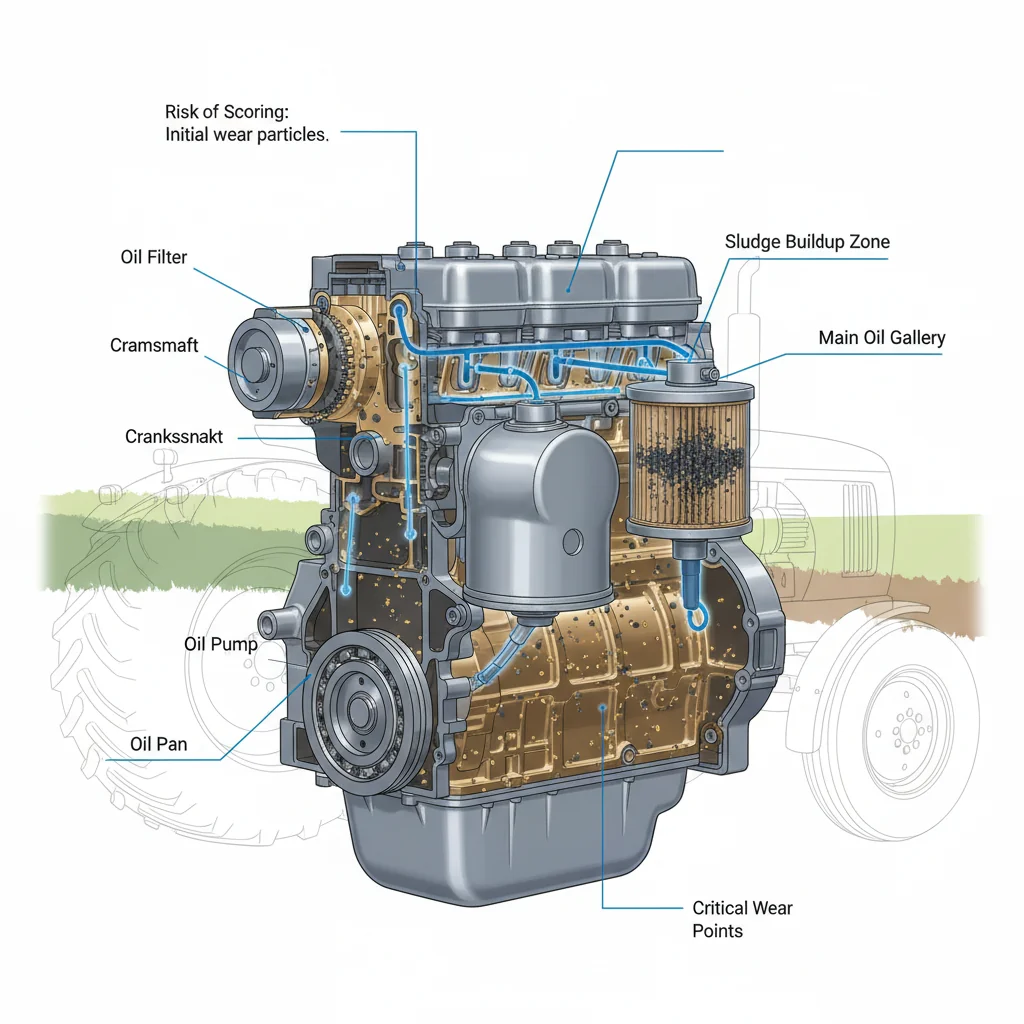 Why is the 50-hour oil change critical? – Farm Tractor Technical Diagram Why is the 50-hour oil change critical?