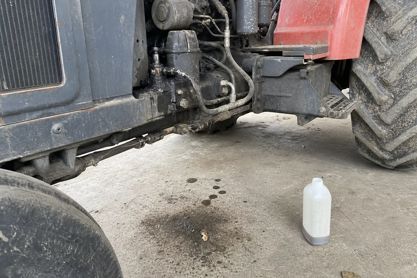 Common signs of a tractor leak